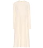 Jil Sander Stretch Wool Midi Dress