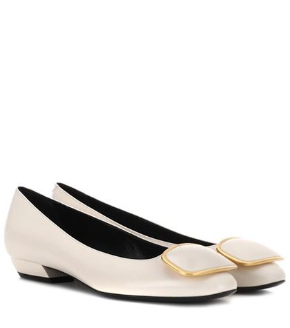 Dolce & Gabbana Vertigo Leather Ballerinas