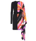 Emilio Pucci Asymmetric Printed Silk Dress
