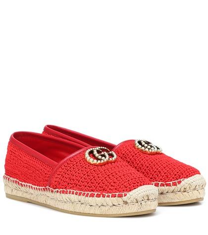 Saint Laurent Crochet Espadrilles