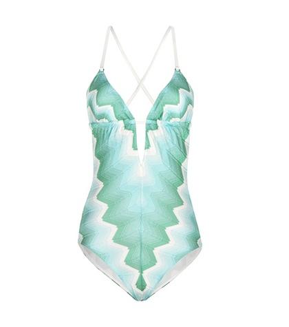 Givenchy Printed Halterneck Swimsuit