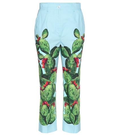 Dolce & Gabbana Exclusive To Mytheresa.com – Printed Cotton Trousers