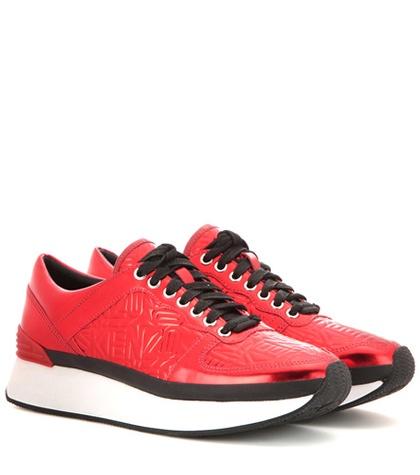 Kenzo Embossed Metallic Sneakers