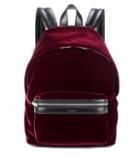 Saint Laurent Velvet And Leather Backpack