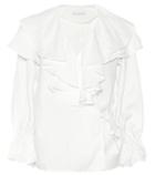 Prada Camila Linen-blend Blouse