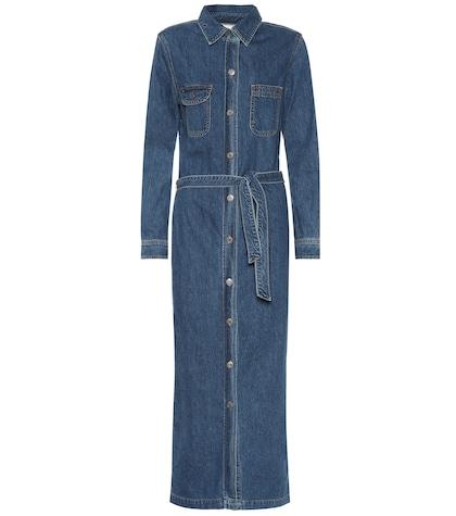 Grlfrnd Sessile Denim Midi Dress