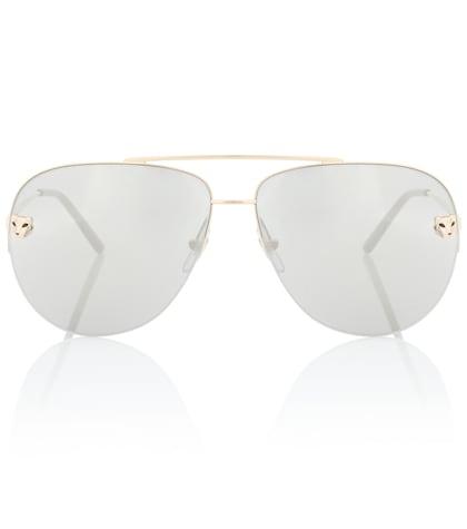 The Row Panthère De Cartier Aviator Sunglasses