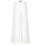 Michael Kors Collection Steve Cotton And Linen Wide-leg Jeans