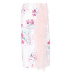Giambattista Valli Exclusive To Mytheresa.com – Feather-trimmed Silk Skirt