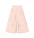 Chlo Cotton And Linen High-waisted Culottes