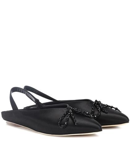 Simone Rocha Satin Ballerinas