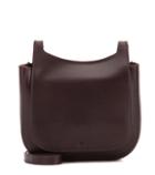 Closed Leather Cross-body Bag