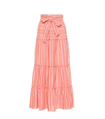 Lemlem Taytu Cotton-blend Maxi Skirt