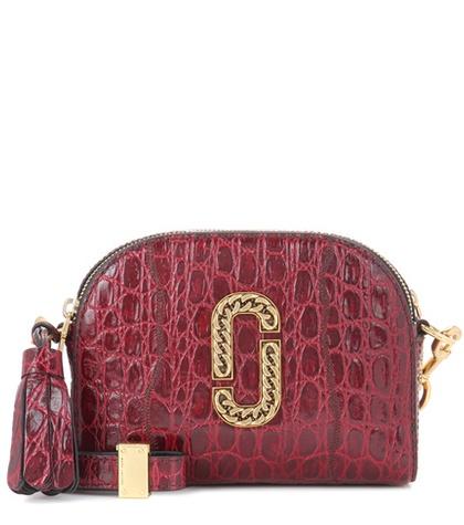 Marc Jacobs Shutter Small Embossed Leather Shoulder Bag