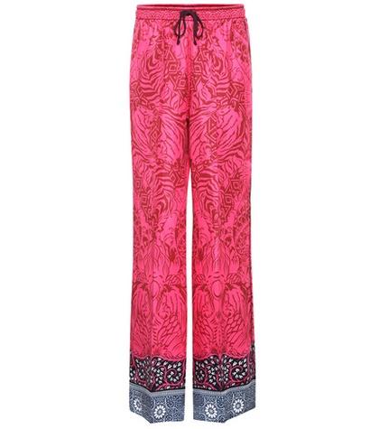 Mary Katrantzou Printed Silk Trousers
