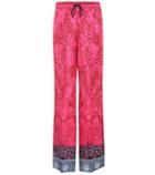 Mary Katrantzou Printed Silk Trousers