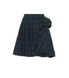Y/project Checked Wool-blend Miniskirt