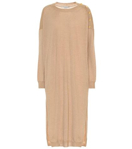 Balmain Wool And Silk Midi Dress