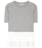 Jimmy Choo Ruffled Cotton T-shirt