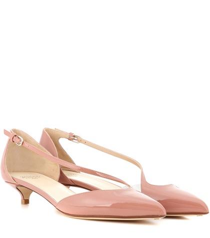 Alexander Mcqueen Patent Leather Kitten-heel Pumps