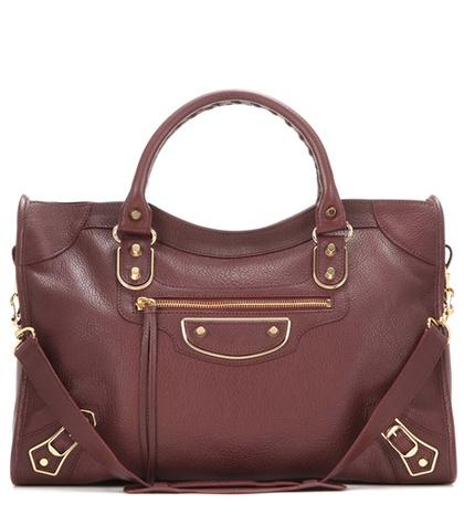 Acne Studios Classic Metallic Edge City Leather Tote