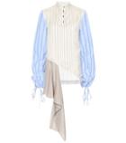 Jw Anderson Striped Cotton And Silk Shirt