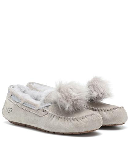 Ugg Dakota Pom Pom Suede Moccasins