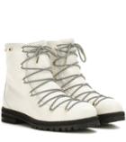 Jimmy Choo Drake Flat Shearling-lined Leather Boots