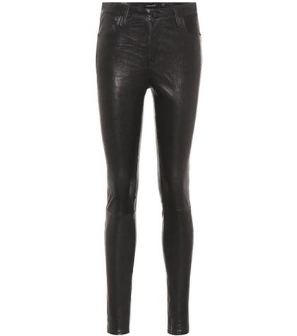 J Brand Leather Skinny Trousers
