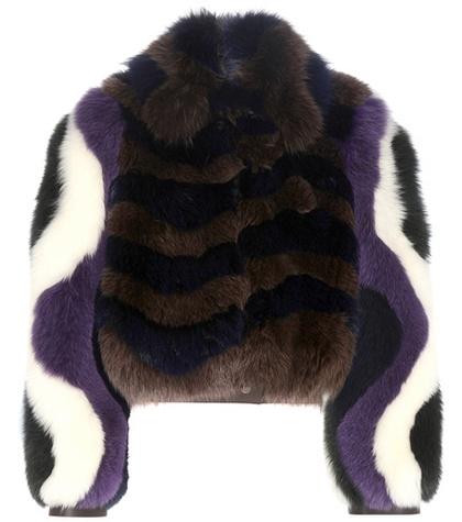 Saint Laurent Printed Fur Jacket