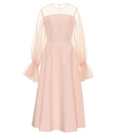 Roger Vivier Lois Linen And Cotton Dress