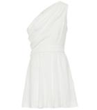 Saint Laurent One-shoulder Crêpe Sablé Playsuit