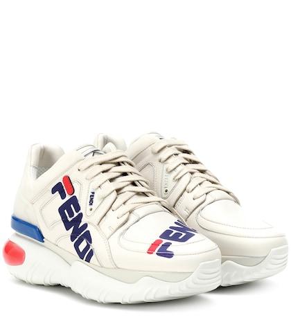 Junya Watanabe Fendi Mania Leather Sneakers
