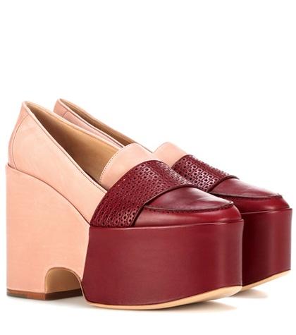 Gabriela Hearst Ceballos Leather Platform Loafers
