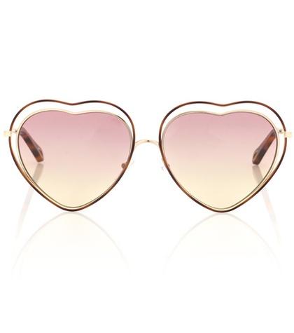Chlo Poppy Heart-shaped Sunglasses
