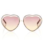 Chlo Poppy Heart-shaped Sunglasses