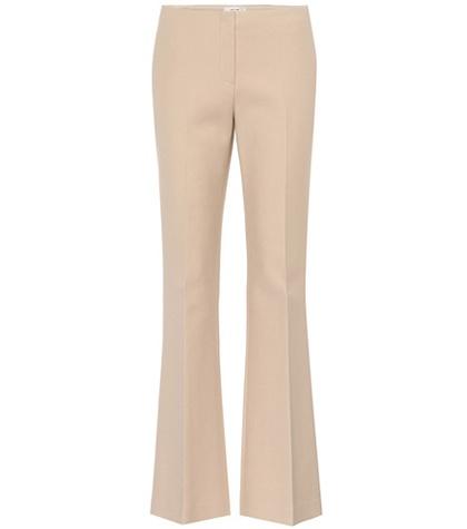 The Row Keith Cotton-blend Flared Trousers
