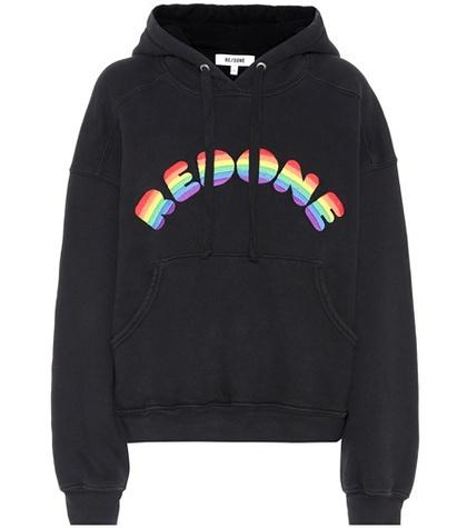 Re/done Cotton Logo Hoodie