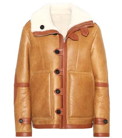 Joseph Reversible Leather And Shearling Coat