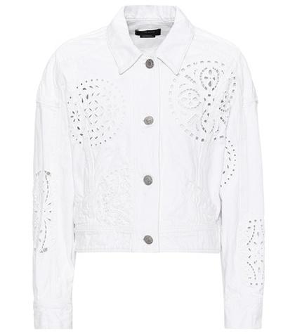 Isabel Marant Rena Lace-trimmed Denim Jacket