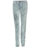Mary Katrantzou Wang 001 Velvet High-rise Slim Jeans