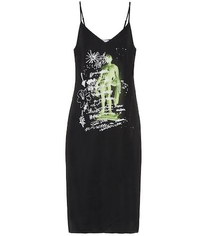 Proenza Schouler Pswl Printed Stretch Slip Dress