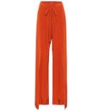 Chlo Silk High-rise Wide-leg Pants