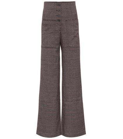 Rejina Pyo Lottie Plaid High-waisted Trousers