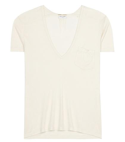 Saint Laurent Silk Jersey T-shirt