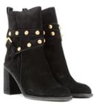 See By Chlo Embellished Suede Ankle Boots