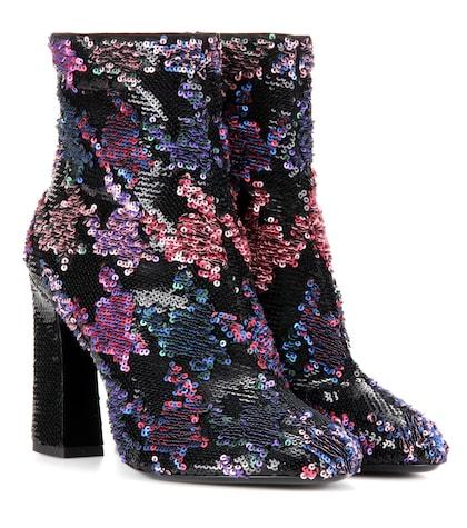 Tory Burch Bootie Chunky Sequin-embellished Ankle Boots