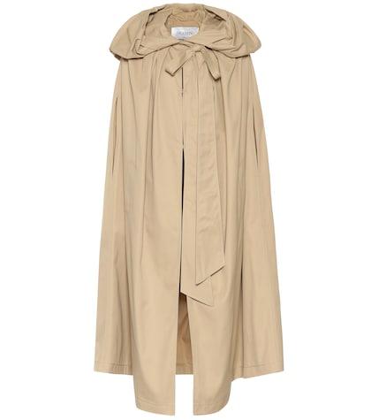 Valentino Cotton-blend Gabardine Cape