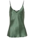 Lee Mathews Rose Silk Satin Camisole