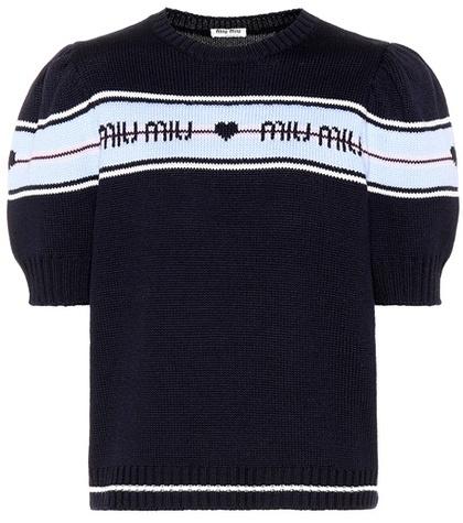Miu Miu Wool Intarsia Top